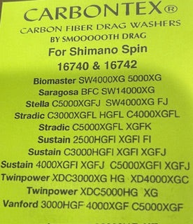 Carbontex by Smooth Drag for Shimano Spin 16740 & 16742