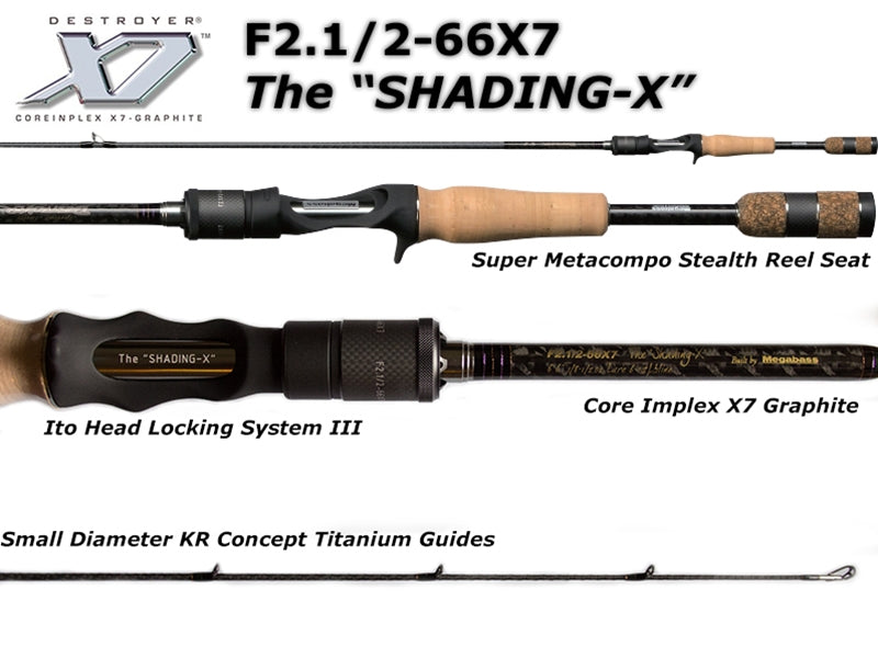 Megabass DESTROYER 2015 X7 - F2.1/2-66X7 - THE SHADING-X