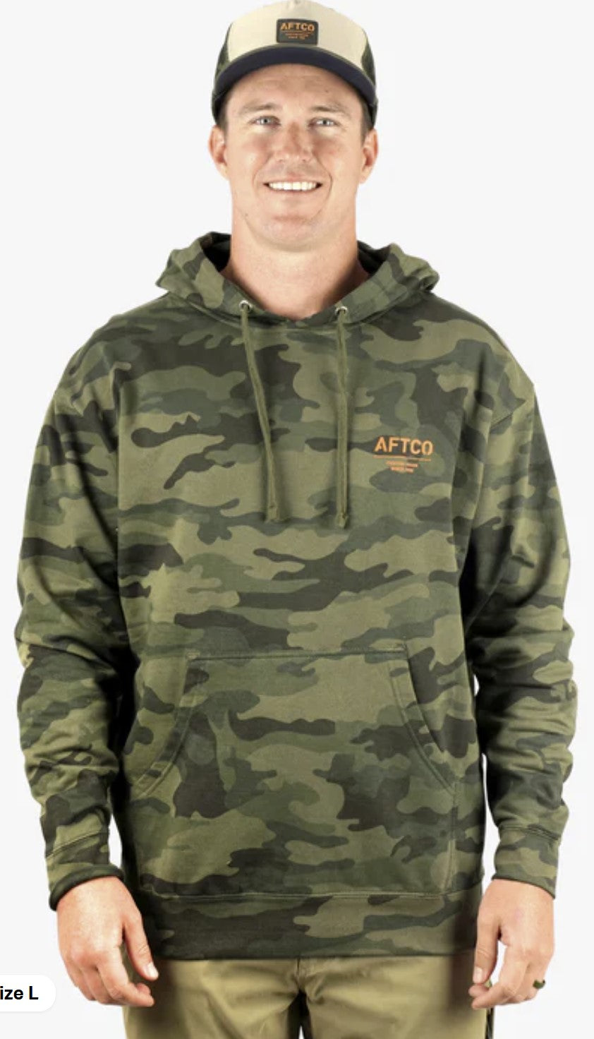 AFTCO Radar Camo Pullover Hoodie