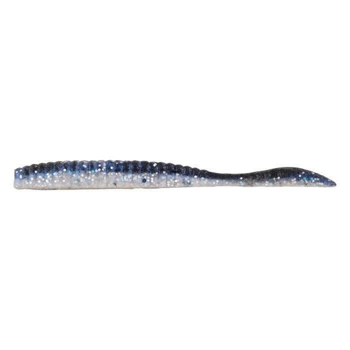 Berkley MaxScent Flat Worm 4.25" (Black Shiner) - The Tackle Trap