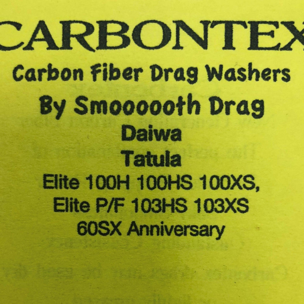 carbontex drag washers daiwa saltist Carbontex Daiwa Tatula 100 & Tatula Elite