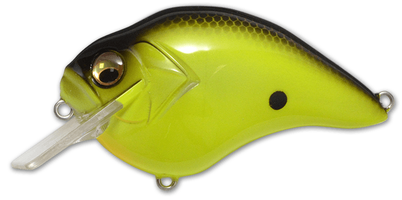 Megabass S-Crank 1.2 Black Back Chartreuse - The Tackle Trap