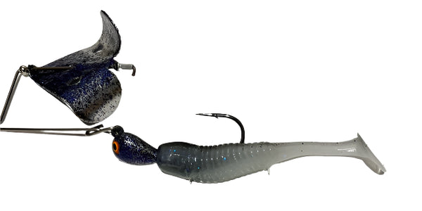 buzz loux fishing lures Booyah 3/8 oz Black Flex silicone skirt is accompanied by a lethal 4/0 Mustad UltraPoint Hook (or 5/0 on the 1/2 ounce variant) that seals the deal Original Lunker Lure Buzzbait |
