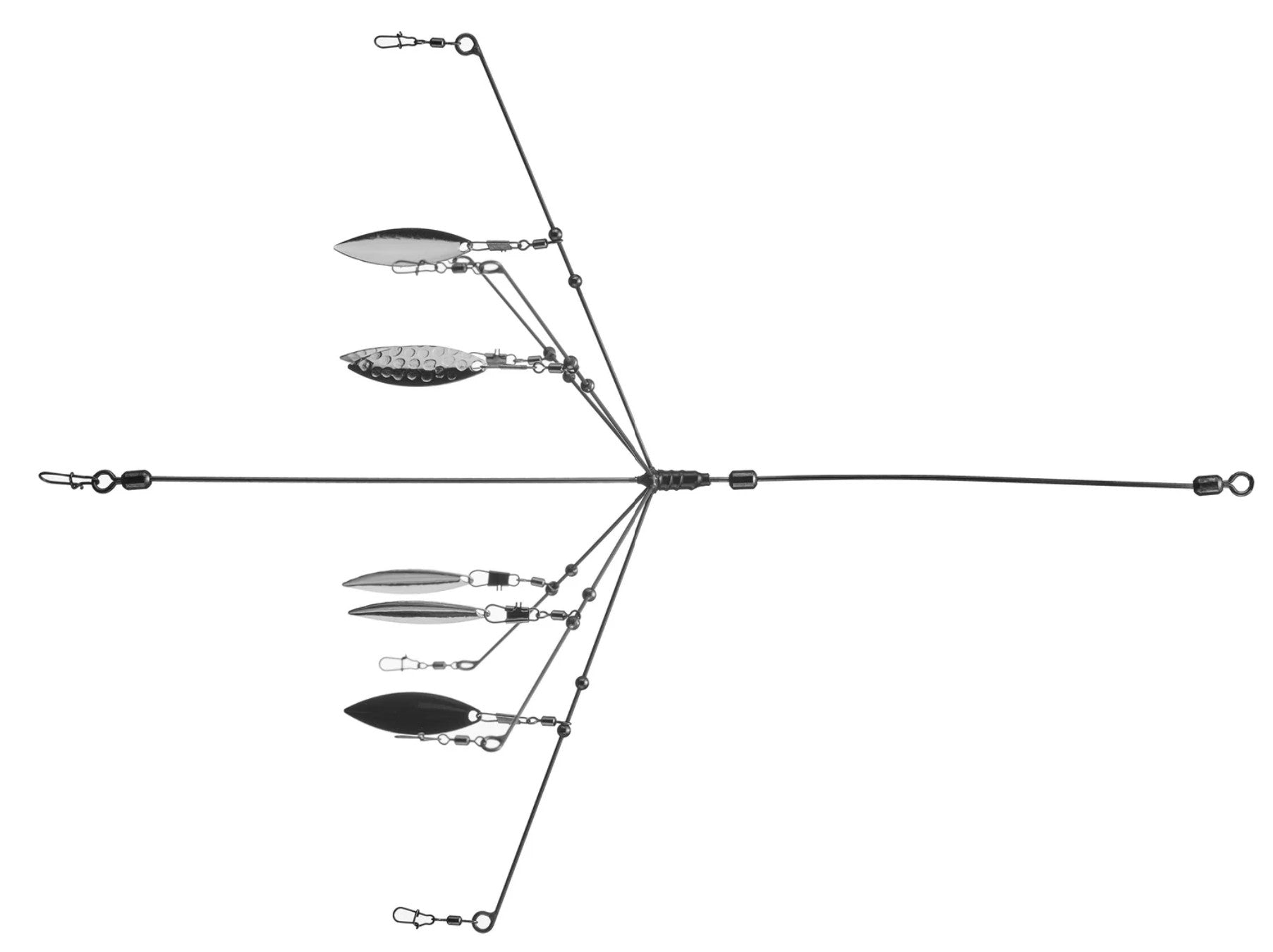 Geecrack Bladed Umbrella Rig Silver