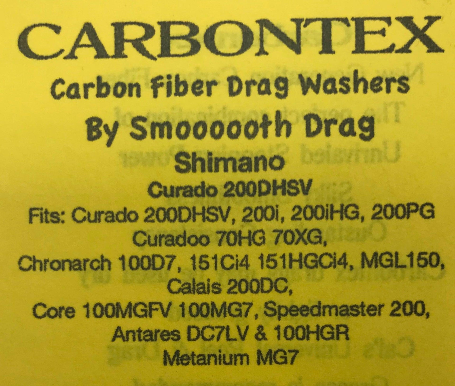 Carbontex Shimano Chronarch 100D7, Curado 200DHSV