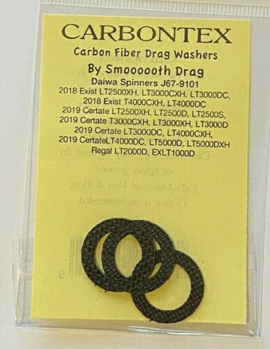 Carbontex Drag Washers by Smooth Drag For Daiwa Spinning Reels J67-9101