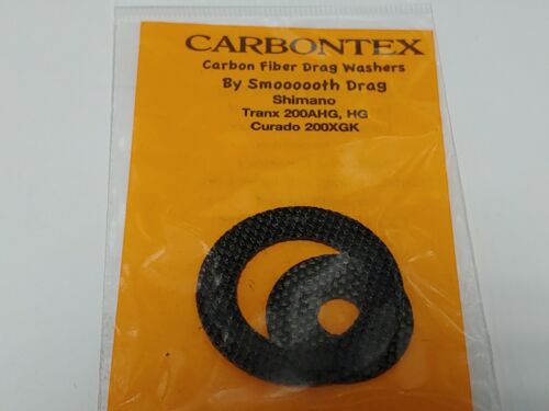 Carbontex Drag Washers by Smooth Drag For Tranx 200 AHG, 200HG, Curado 200XGK