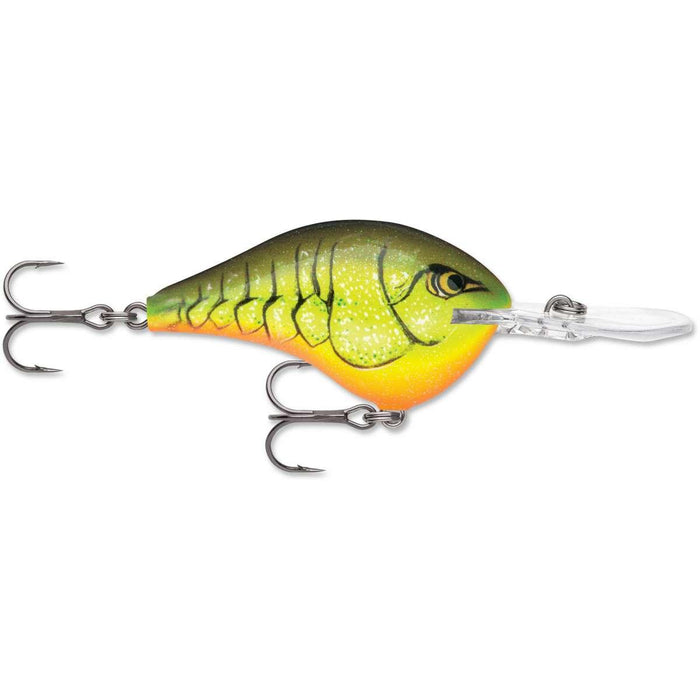 Rapala DT-8 (Chartreuse Rootbeer Craw) - The Tackle Trap