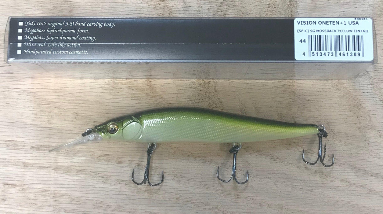 Megabass Vision 110 +1 - (SP-C) SG Mossback Yellow Fintail - The Tackle Trap