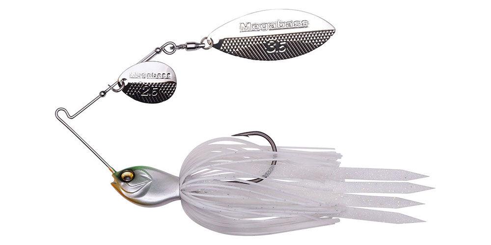Megabass SV-3 Slow Roll Spinnerbait 3-8oz - Pearl Shad - The Tackle Trap
