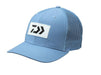 Daiwa D-Vec Rubber Patch Trucker Cap  (Blue-Black) - The Tackle Trap